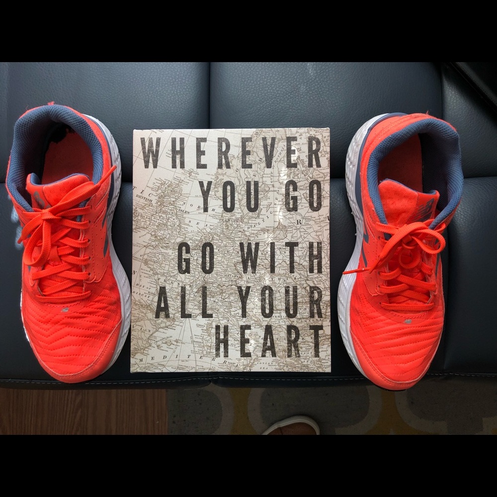 Neon Orange New Balance Sneakers